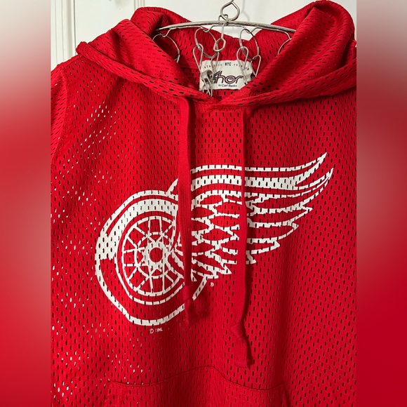 4her Tops - Detroit Red Wings Mesh Hoodie